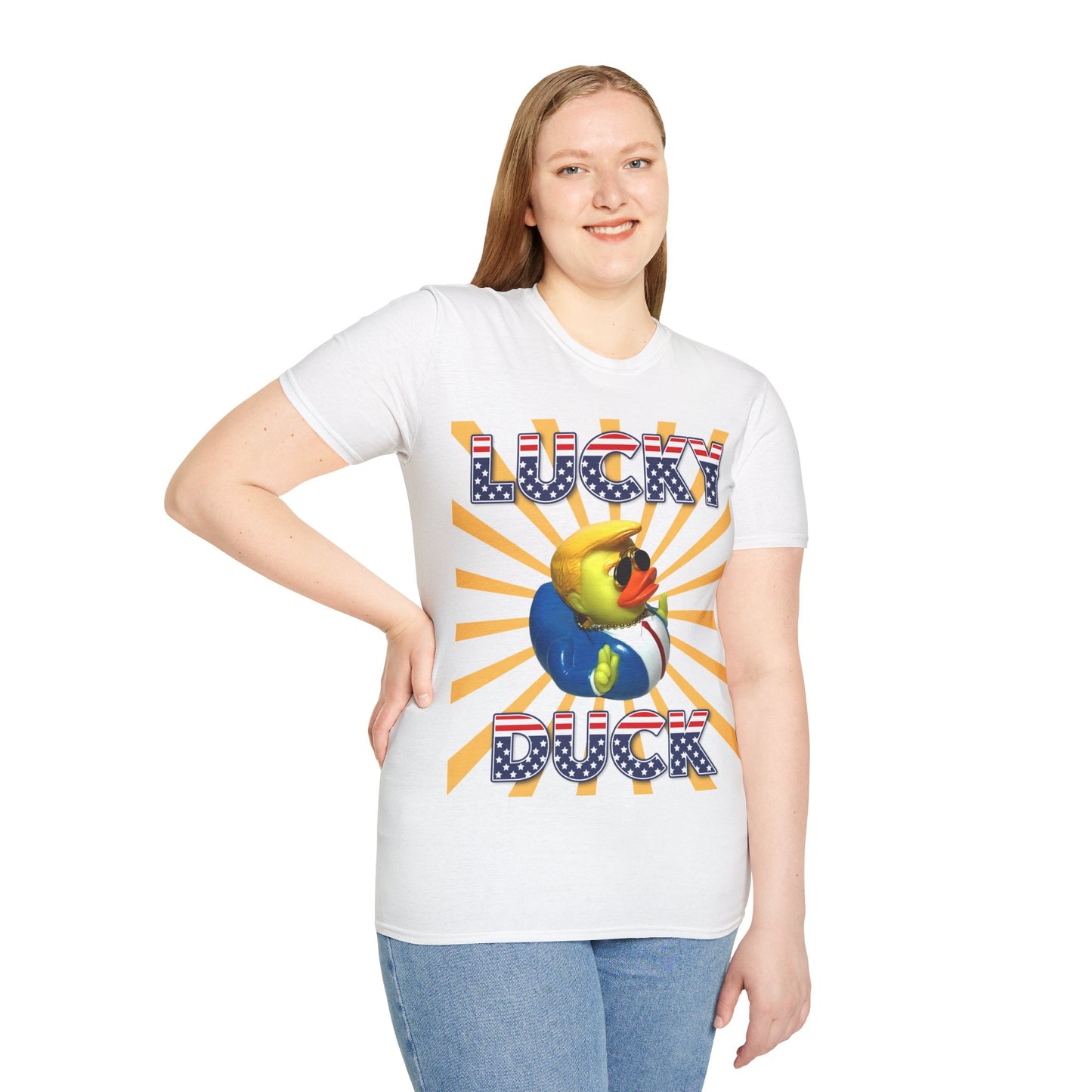 "Lucky Duck" 2 -  Unisex Soft-Style T-Shirt